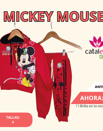 Buzo Conjunto Mickey Mouse DISNEY Rojo