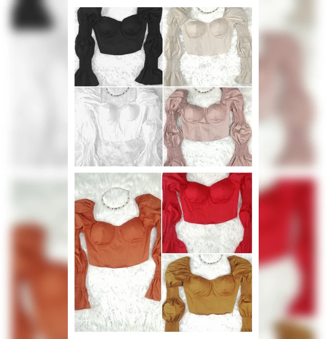 Bluzas Con Corset Negro