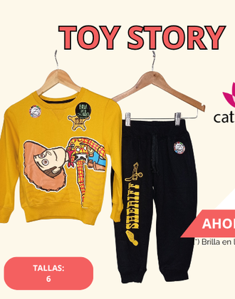 Buzo Conjunto Toy Story DISNEY Amarillo + Negro