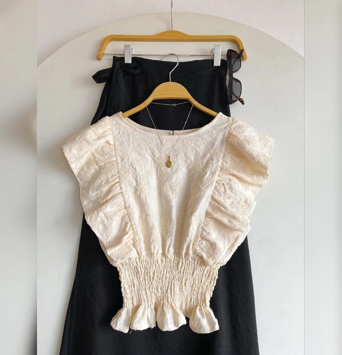 Blusa Coco MOSH Verde Crema Marron