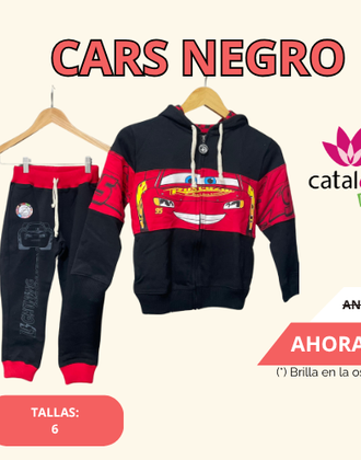 Buzo Conjunto Cars DISNEY Negro