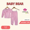 Buzo Conjunto Unicolor Con Orejitas NACIONAL Rosado