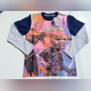 Polo Manga Larga Brilla En La Oscuridad Free Fire Azul