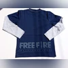 Polo Manga Larga Brilla En La Oscuridad Free Fire Azul