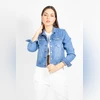 Casaca Denim Corazón Celeste Focalizado