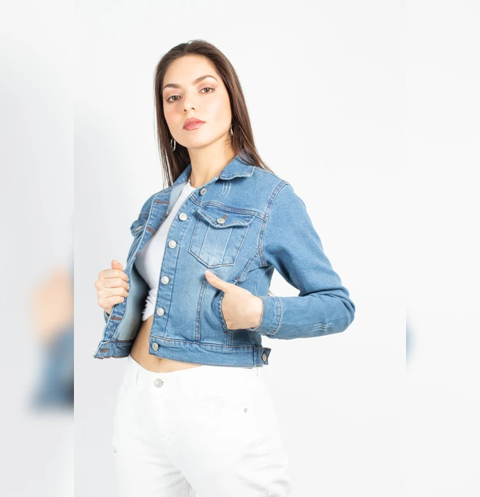 Casaca Denim Corazón Maíz