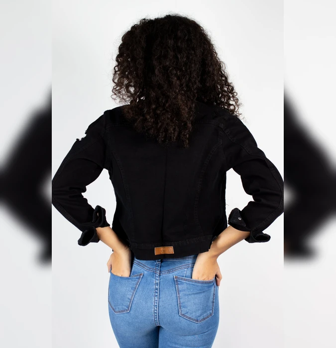 Casaca Denim Princesa Negro