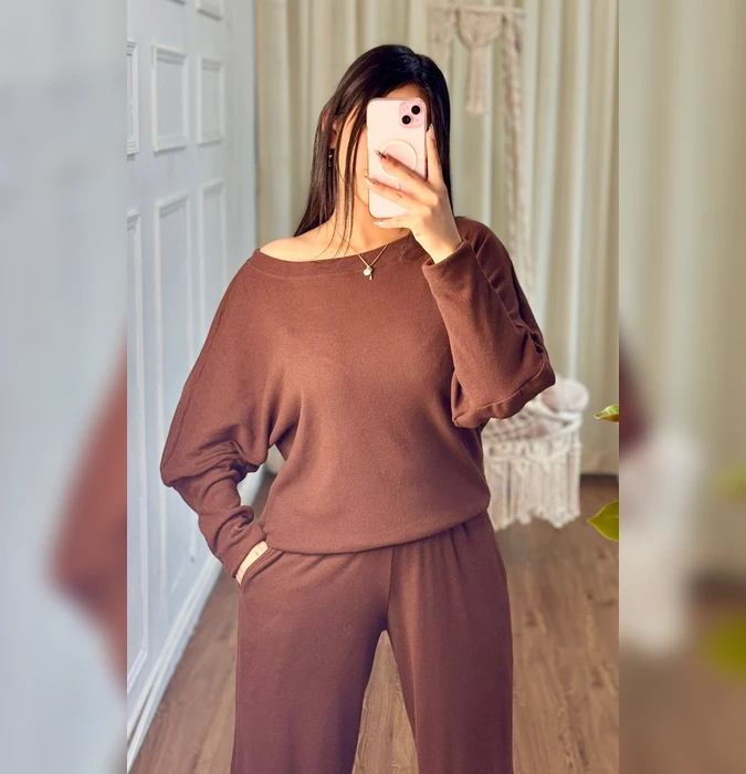Conjunto Lolaa DIVASS Beige Marron Negro Vino