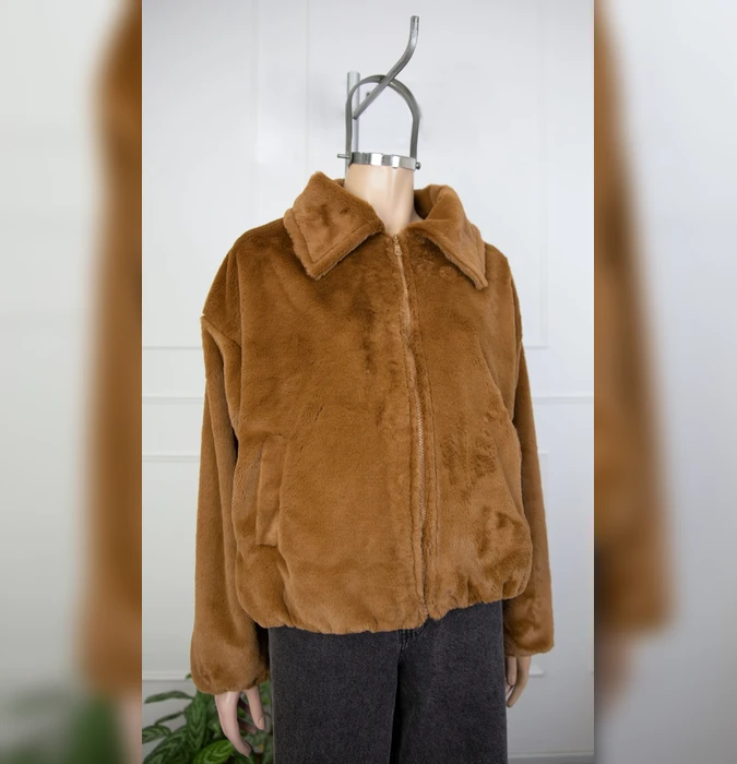 Casaca Teddy AZUCAR Negro Camel
