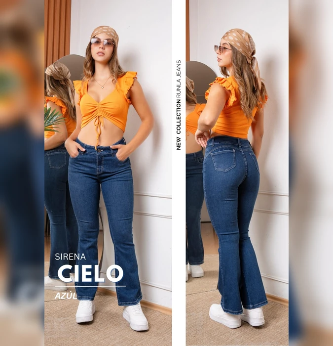Jean Flare Pant RUNLA Azul 28 30 34