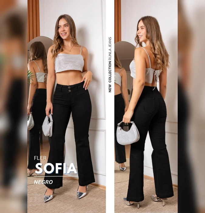 Flare Pant Tasha Negro