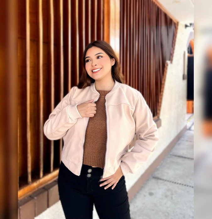 Casaca Bomber Jacket Luxy SOULMATE Palo Rosa