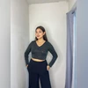 Top Brillos SIN MARCA Negro Plateado