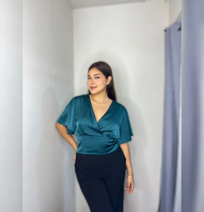 Blusa Fio SHIANELL Negro,Verde, Marron, Rosa, Est