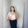 Blusa Una Manga SHIANELL Rojo, Negro, Celeste, Rosa, Be