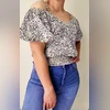 Blusa Mayra 3.20 STORE Negro, Verde Y Rosa