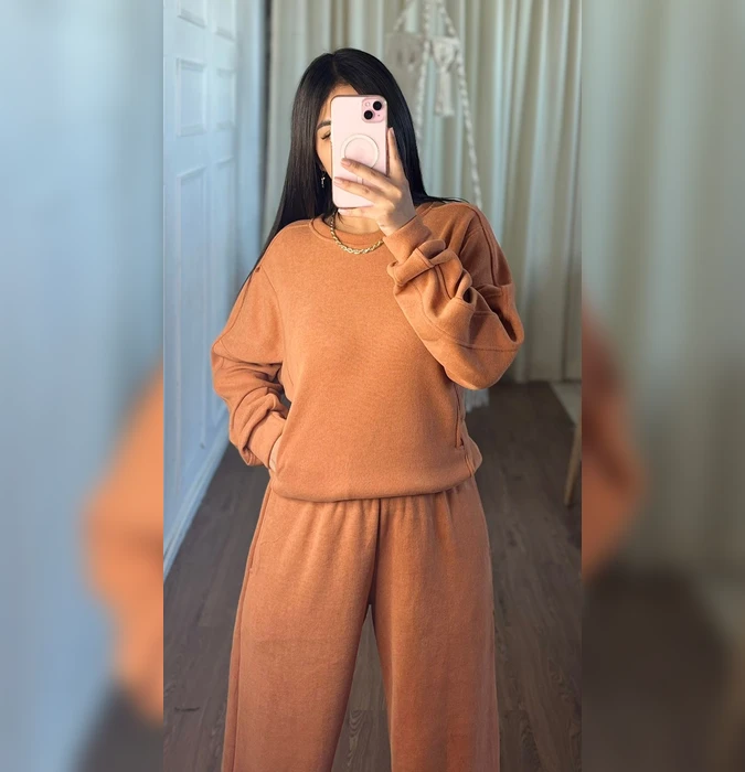 Conjunto Chompero Cataleya Naranja