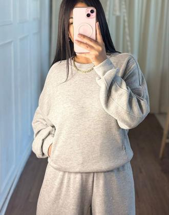 Polera Y Buzo Conjunto Comfy DIVASS Plomo