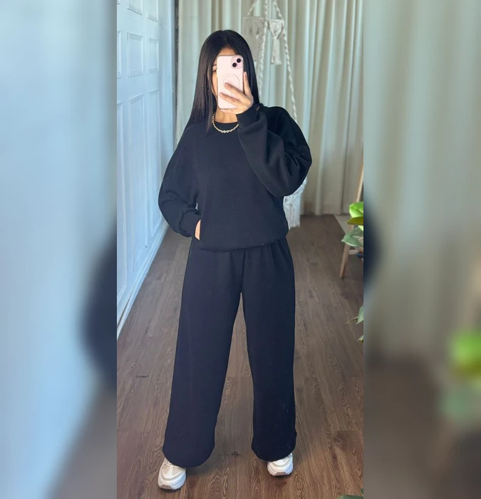 Polera Y Buzo Conjunto Nébula DIVASS Negro