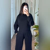 Polera Y Buzo Conjunto Cuello Arriba DIVAS Negro