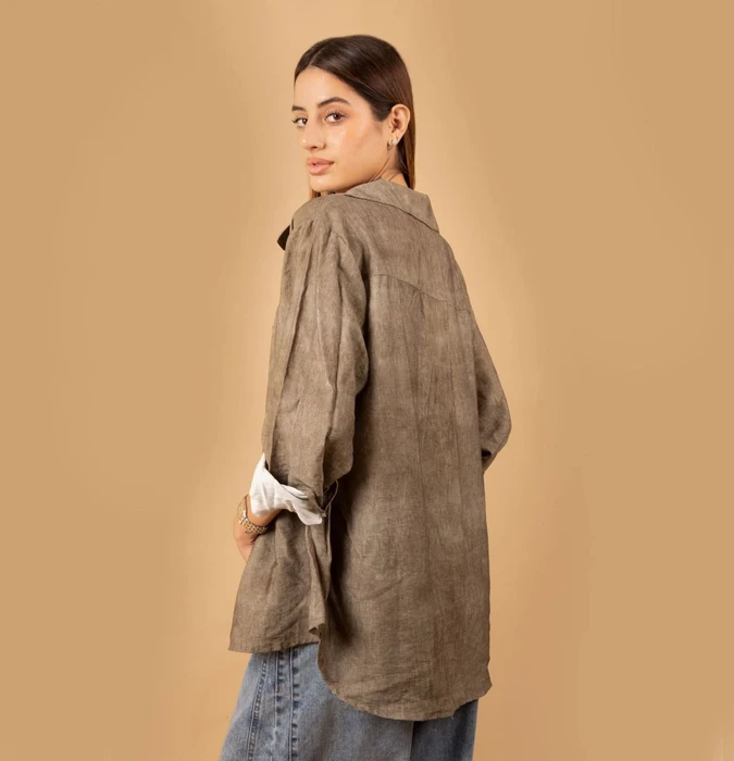 Camisa Despintada AZÚCAR Marron