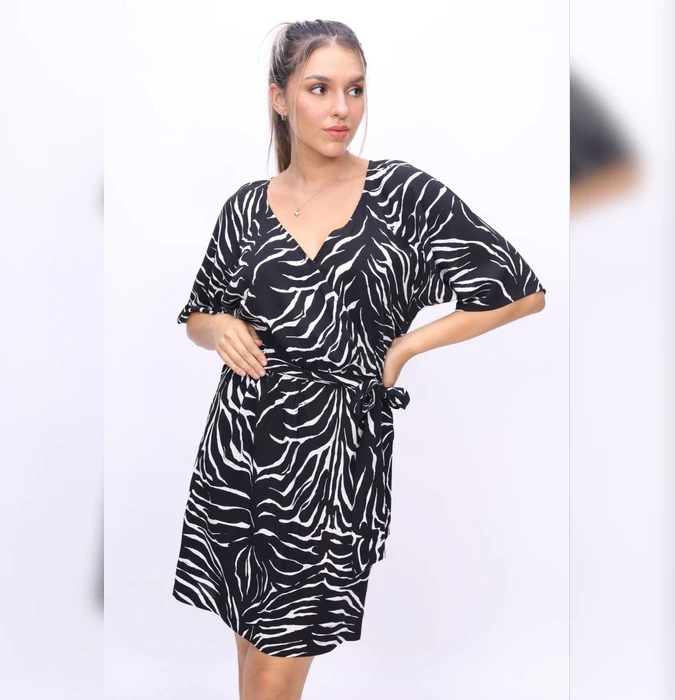 Vestido Estampado ADDEL Negro