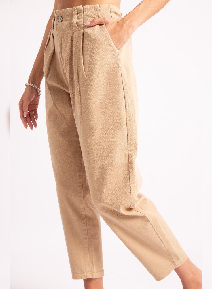 Pantalón Mom Fatma AZÚCAR Beige