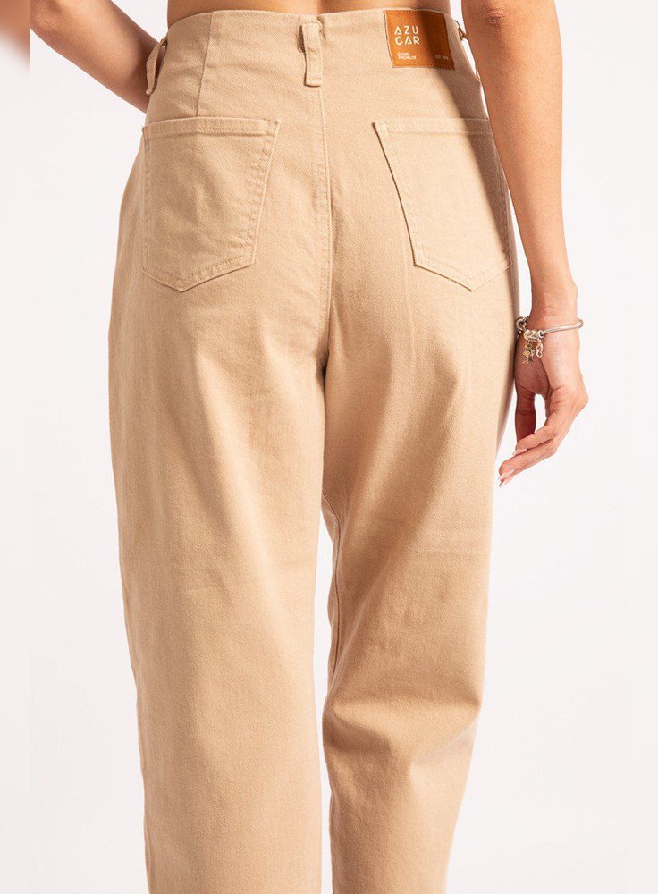 Pantalón Mom Fatma AZÚCAR Beige