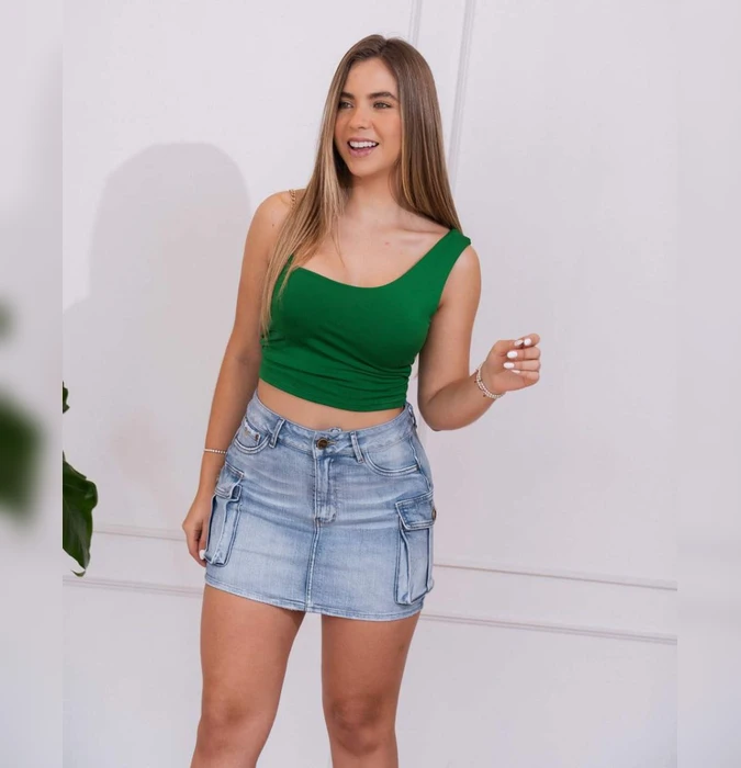 Falda Cargo Elena SASSARI Hielo